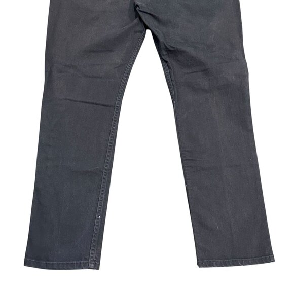 Signature by Levi Strauss Mens 36x30 Black Skinny Jeans Stretch Denim Skater - Picture 7 of 16